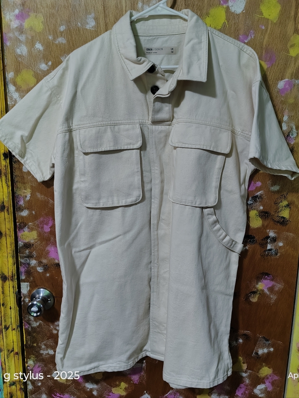 ASOS Denim Cream Dress Or Shirt - ASOS // DENIM (NWOT😲🔥) SIZE UK 14, US 10.